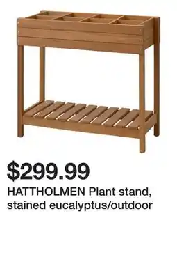 Ikea HATTHOLMEN Plant stand, stained eucalyptus/outdoor offer