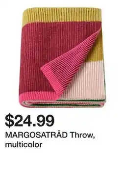 Ikea MARGOSATRÄD Throw, multicolor offer