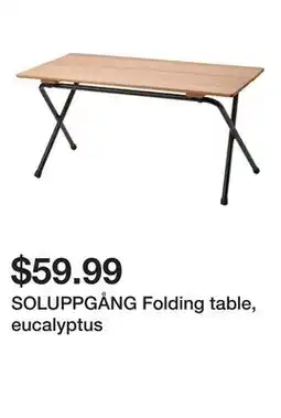 Ikea SOLUPPGÅNG Folding table, eucalyptus offer
