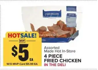Food Lion 4-Piece Fried Chicken offer