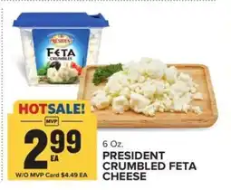Food Lion President Crumbled Feta Cheese offer