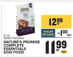 Food Lion Nature's Promise Complete Essentials Dog Food offer