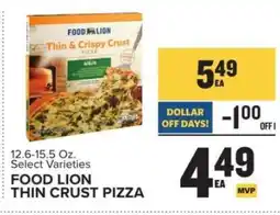 Food Lion FOOD LION THIN CRUST PIZZA offer