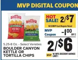 Food Lion Boulder Canyon Kettle or Tortilla Chips offer