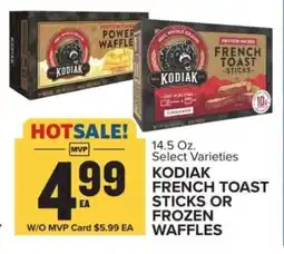 Food Lion KODIAK FRENCH TOAST STICKS OR FROZEN WAFFLES offer