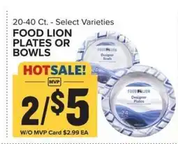 Food Lion Food Lion Plates or Bowls offer