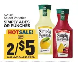 Food Lion Simply Ades or Punches offer