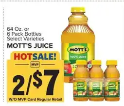Food Lion Mott's Juice offer