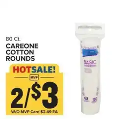 Food Lion CAREONE COTTON ROUNDS offer