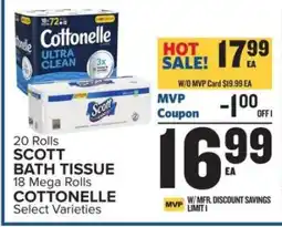 Food Lion Scott Bath Tissue / Cottonelle offer