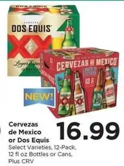 Food 4 Less Cervezas de Mexico or Dos Equis offer