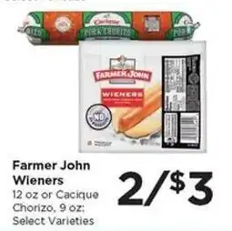 Food 4 Less Farmer John Wieners offer