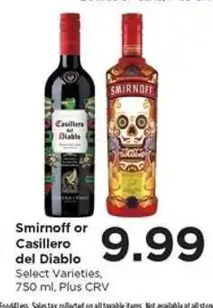 Food 4 Less Smirnoff or Casillero del Diablo offer
