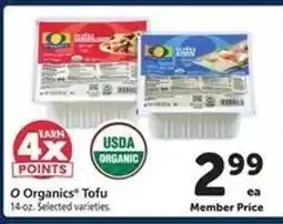 Safeway O Organics Tofu offer