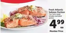 Safeway Fresh Atlantic Salmon Portion offer