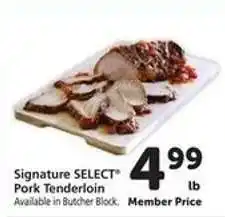 Safeway Signature SELECT Pork Tenderloin offer