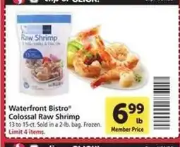Safeway Waterfront Bistro Colossal Raw Shrimp offer