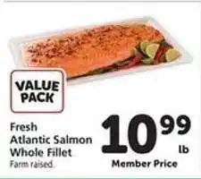 Safeway Fresh Atlantic Salmon Whole Fillet offer
