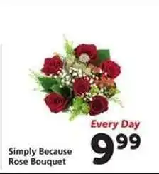 Safeway Simply Because Rose Bouquet offer