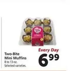 Safeway Two Bite Mini Muffins offer