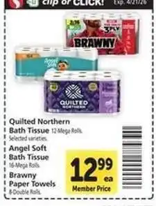 Safeway Quilted Northern Bath Tissue offer