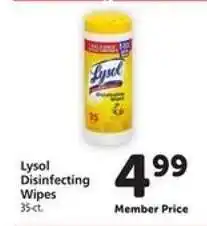 Safeway Lysol Disinfecting Wipes offer