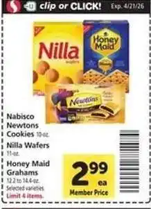 Safeway Nabisco Cookies offer