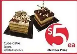 Safeway Cube Cake offer