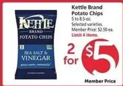 Safeway Kettle Brand Potato Chips offer