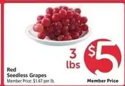 Safeway Red Seedless Grapes offer