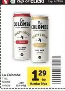 Safeway La Colombe offer