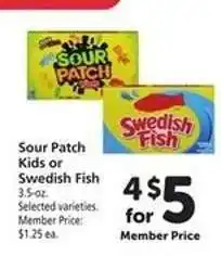 Safeway Sour Patch Kids or Swedish Fish offer