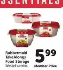 Safeway Rubbermaid TakeAlongs Food Storage offer