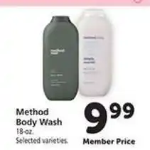 Safeway Method Body Wash offer