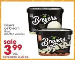Giant Eagle Breyers Ice Cream offer