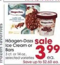 Giant Eagle Häagen-Dazs Ice Cream or Bars offer