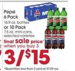 Giant Eagle Pepsi 6 Pack offer