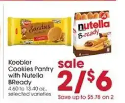 Giant Eagle Keebler Cookies Pantry with Nutella BReady offer