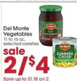 Giant Eagle Del Monte Vegetables offer