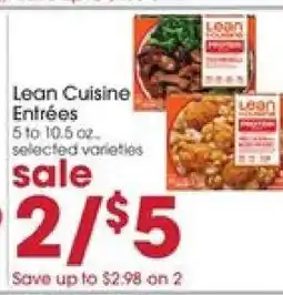 Giant Eagle Lean Cuisine Entrees offer