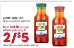Giant Eagle Gold Peak Tea offer