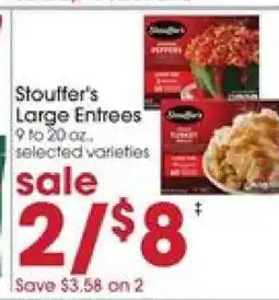 Giant Eagle Stouffer's Large Entrees offer