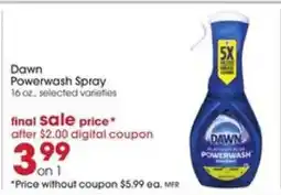 Giant Eagle Dawn Powerwash Spray offer