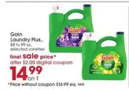Giant Eagle Gain Laundry Plus offer
