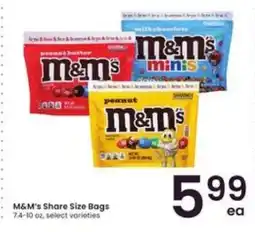 Albertsons M&M's Share Size Bags offer