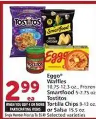 Albertsons Eggo Waffles, Smartfood, Tostitos offer
