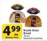 Albertsons Rustik Oven Bread offer