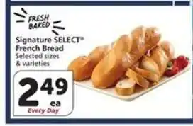 Albertsons Signature Select French Bread offer