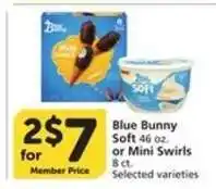 Albertsons Blue Bunny Soft or Mini Swirls offer