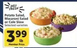 Albertsons Potato Salad, Macaroni Salad or Cole Slaw offer